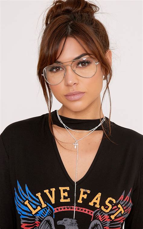 clear aviator glasses women's.